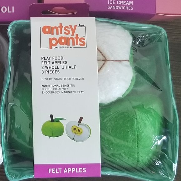 Apples - Antsy Pants Felt Play Food set NEW - Picture 1 of 4